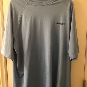 Columbia Omni-Shade Mens Tee Light Blue XL